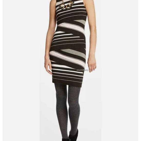 Anthropologie Column mini Dress by Bailey 44 Cap Sleeve  Size S Brown - Picture 1 of 5